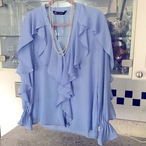 Zara Blouse with Ruffles